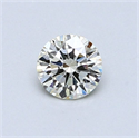 Natural Diamond 0.48 Carats, Round with Very Good Cut, L Color, SI1 Clarity and Certified by GIA