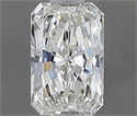 Natural Diamond 0.50 Carats, Radiant with  Cut, I Color, VVS2 Clarity and Certified by GIA