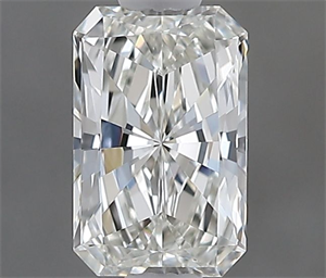 Picture of Natural Diamond 0.50 Carats, Radiant with  Cut, I Color, VVS2 Clarity and Certified by GIA