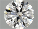 Lab Grown Diamond 2.55 Carats, Round with Excellent Cut, F Color, VVS2 Clarity and Certified by IGI