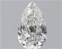 Natural Diamond 0.50 Carats, Pear with  Cut, E Color, SI1 Clarity and Certified by GIA