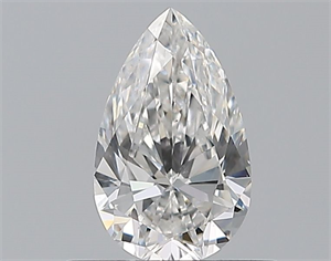 Picture of Natural Diamond 0.50 Carats, Pear with  Cut, E Color, SI1 Clarity and Certified by GIA