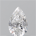 Natural Diamond 0.50 Carats, Pear with  Cut, E Color, VS1 Clarity and Certified by GIA