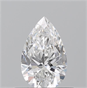 Natural Diamond 0.50 Carats, Pear with  Cut, E Color, VS1 Clarity and Certified by GIA