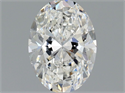 Natural Diamond 0.70 Carats, Oval with  Cut, F Color, SI2 Clarity and Certified by GIA