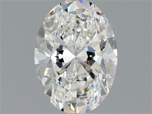 Picture of Natural Diamond 0.70 Carats, Oval with  Cut, F Color, SI2 Clarity and Certified by GIA