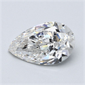 Natural Diamond 2.00 Carats, Pear with  Cut, G Color, SI1 Clarity and Certified by GIA