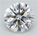 Lab Grown Diamond 5.01 Carats, Round with Ideal Cut, E Color, VS1 Clarity and Certified by IGI