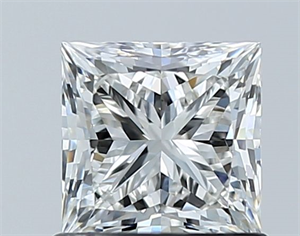 Picture of Natural Diamond 1.02 Carats, Princess with  Cut, G Color, VS1 Clarity and Certified by GIA