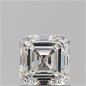 Diamante Natural 1.01 quilates, Asscher , Color H, claridad VS2 y certificado GIA