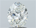 Natural Diamond 1.20 Carats, Oval with  Cut, H Color, VS2 Clarity and Certified by GIA