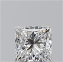 Natural Diamond 0.70 Carats, Princess with  Cut, F Color, VS2 Clarity and Certified by GIA