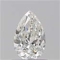Natural Diamond 0.82 Carats, Pear with  Cut, I Color, VVS1 Clarity and Certified by GIA