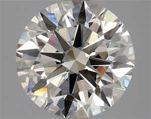 Picture of Lab Grown Diamond 3.07 Carats, Round with Ideal Cut, H Color, VS1 Clarity and Certified by IGI