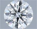Natural Diamond 0.61 Carats, Round with Excellent Cut, I Color, VS2 Clarity and Certified by IGI