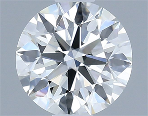 Picture of Natural Diamond 0.61 Carats, Round with Excellent Cut, I Color, VS2 Clarity and Certified by IGI