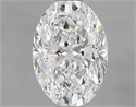 Natural Diamond 0.80 Carats, Oval with  Cut, E Color, VVS2 Clarity and Certified by GIA