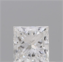 Natural Diamond 0.35 Carats, Princess with  Cut, E Color, SI1 Clarity and Certified by GIA