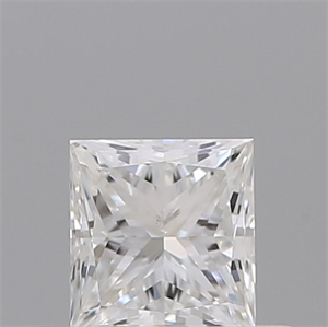 Picture of Natural Diamond 0.35 Carats, Princess with  Cut, E Color, SI1 Clarity and Certified by GIA