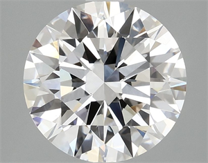 Picture of Lab Grown Diamond 3.06 Carats, Round with Ideal Cut, E Color, VS2 Clarity and Certified by IGI