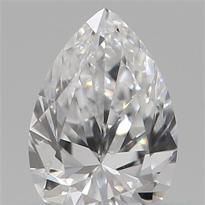 Foto Diamante Natural 0.18 quilates, De pera , Color D, claridad SI1 y certificado GIA de