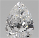 Diamante Natural 0.11 quilates, De pera , Color F, claridad VS1 y certificado IGI