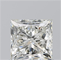 Natural Diamond 1.01 Carats, Princess with  Cut, J Color, VVS2 Clarity and Certified by GIA
