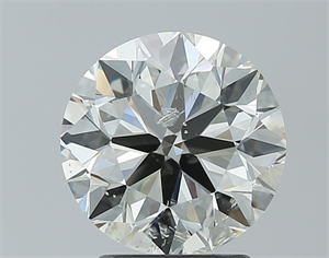 Picture of Natural Diamond 2.36 Carats, Round with Excellent Cut, I Color, SI2 Clarity and Certified by IGI