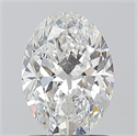 Natural Diamond 1.20 Carats, Oval with  Cut, E Color, VVS2 Clarity and Certified by GIA