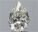 Natural Diamond 1.80 Carats, Pear with  Cut, J Color, SI2 Clarity and Certified by IGI