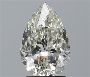 Picture of Natural Diamond 1.80 Carats, Pear with  Cut, J Color, SI2 Clarity and Certified by IGI