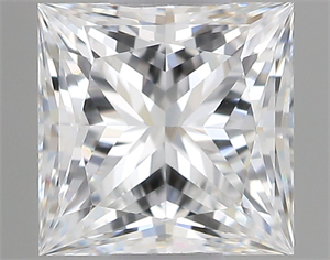 Picture of Natural Diamond 0.51 Carats, Princess with  Cut, F Color, VS1 Clarity and Certified by GIA