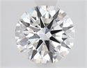 Lab Grown Diamond 1.54 Carats, Round with Ideal Cut, G Color, VS1 Clarity and Certified by IGI
