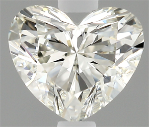 Picture of Natural Diamond 0.40 Carats, Heart with  Cut, H Color, IF Clarity and Certified by IGI