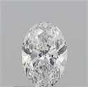 Natural Diamond 0.50 Carats, Oval with  Cut, D Color, VVS1 Clarity and Certified by GIA