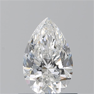 Picture of Natural Diamond 0.70 Carats, Pear with  Cut, F Color, SI1 Clarity and Certified by GIA