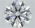 Lab Grown Diamond 2.45 Carats, Round with Ideal Cut, D Color, VVS2 Clarity and Certified by IGI