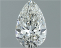 Natural Diamond 0.50 Carats, Pear with  Cut, H Color, VVS1 Clarity and Certified by GIA