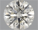 Natural Diamond 0.77 Carats, Round with Excellent Cut, H Color, VVS1 Clarity and Certified by IGI