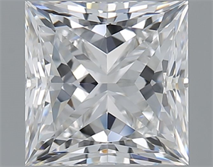 Foto Diamante Natural 2.01 quilates, Princesa , Color E, claridad VVS2 y certificado GIA de