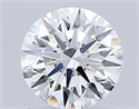 Lab Grown Diamond 1.11 Carats, Round with Ideal Cut, E Color, VVS1 Clarity and Certified by IGI
