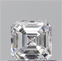 Natural Diamond 0.72 Carats, Asscher with  Cut, E Color, VS2 Clarity and Certified by GIA