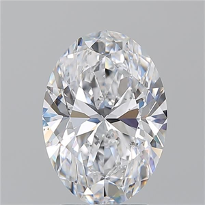 Picture of Natural Diamond 3.21 Carats, Oval with  Cut, D Color, SI1 Clarity and Certified by GIA