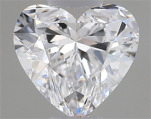 Picture of Natural Diamond 0.41 Carats, Heart with  Cut, D Color, SI1 Clarity and Certified by GIA