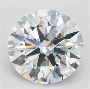Picture of Lab Grown Diamond 2.87 Carats, Round with Ideal Cut, D Color, IF Clarity and Certified by IGI