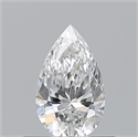 Natural Diamond 0.50 Carats, Pear with  Cut, F Color, VVS1 Clarity and Certified by GIA