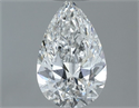 Diamante Natural 0.60 quilates, De pera , Color F, claridad SI1 y certificado GIA