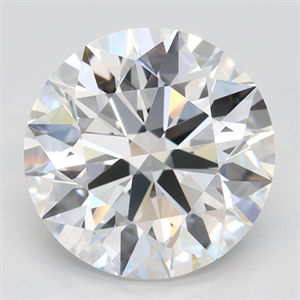 Picture of Lab Grown Diamond 3.40 Carats, Round with Ideal Cut, D Color, VVS1 Clarity and Certified by IGI