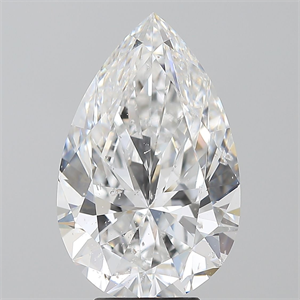 Picture of Natural Diamond 5.03 Carats, Pear with  Cut, D Color, SI2 Clarity and Certified by GIA