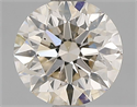 Natural Diamond 0.92 Carats, Round with Excellent Cut, K Color, SI1 Clarity and Certified by IGI